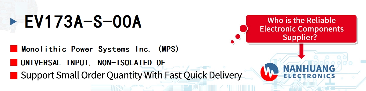 EV173A-S-00A MPS UNIVERSAL INPUT, NON-ISOLATED OF