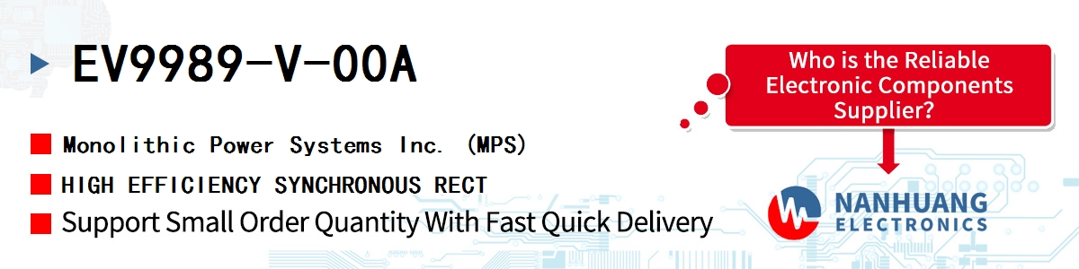 EV9989-V-00A MPS HIGH EFFICIENCY SYNCHRONOUS RECT