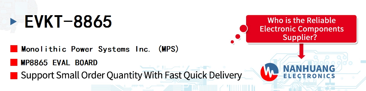 EVKT-8865 MPS MP8865 EVAL BOARD