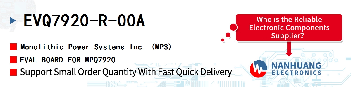 EVQ7920-R-00A MPS EVAL BOARD FOR MPQ7920