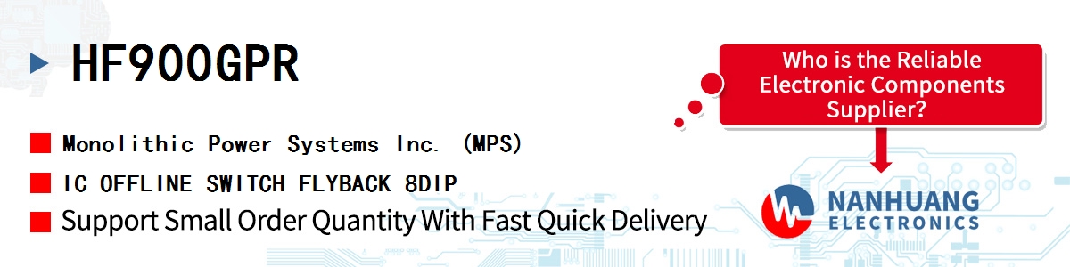 HF900GPR MPS IC OFFLINE SWITCH FLYBACK 8DIP