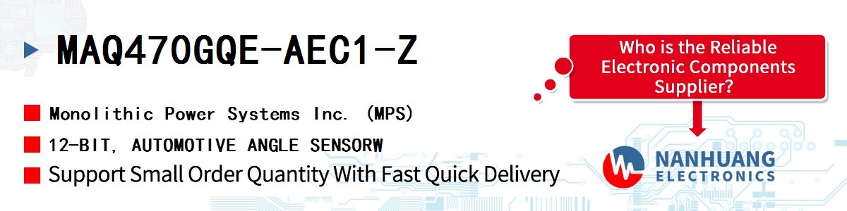 MAQ470GQE-AEC1-Z MPS 12-BIT, AUTOMOTIVE ANGLE SENSORW