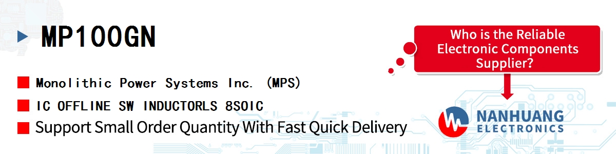 MP100GN MPS IC OFFLINE SW INDUCTORLS 8SOIC