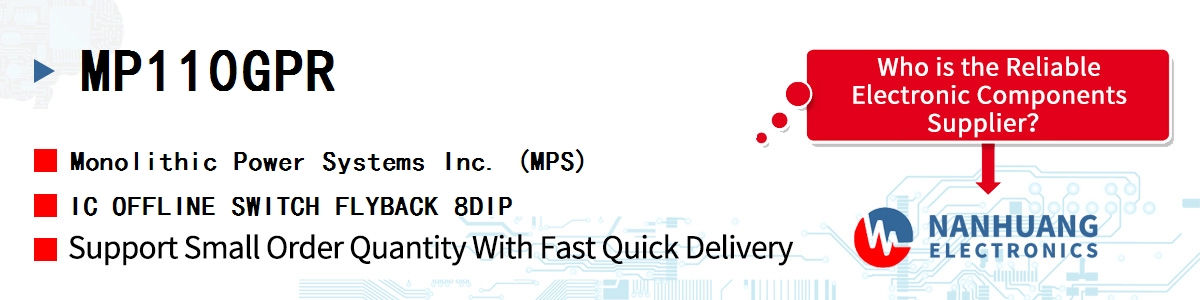 MP110GPR MPS IC OFFLINE SWITCH FLYBACK 8DIP