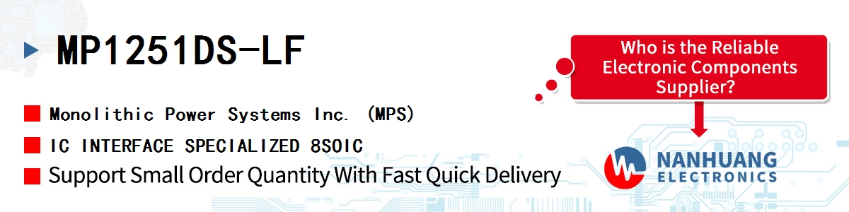 MP1251DS-LF MPS IC INTERFACE SPECIALIZED 8SOIC