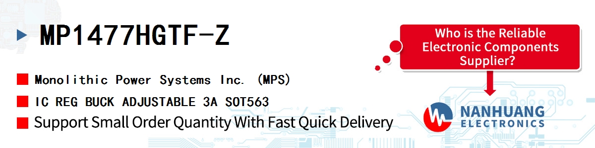 MP1477HGTF-Z MPS IC REG BUCK ADJUSTABLE 3A SOT563