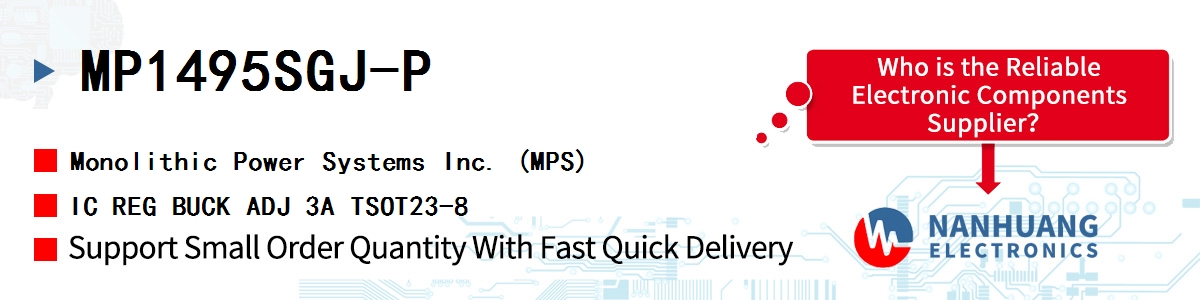MP1495SGJ-P MPS IC REG BUCK ADJ 3A TSOT23-8