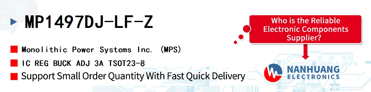 MP1497DJ-LF-Z MPS IC REG BUCK ADJ 3A TSOT23-8