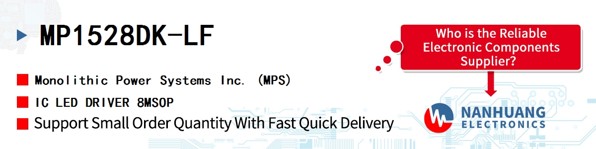 MP1528DK-LF MPS IC LED DRIVER 8MSOP