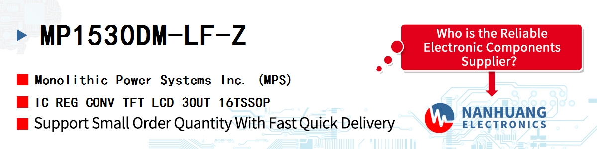 MP1530DM-LF-Z MPS IC REG CONV TFT LCD 3OUT 16TSSOP
