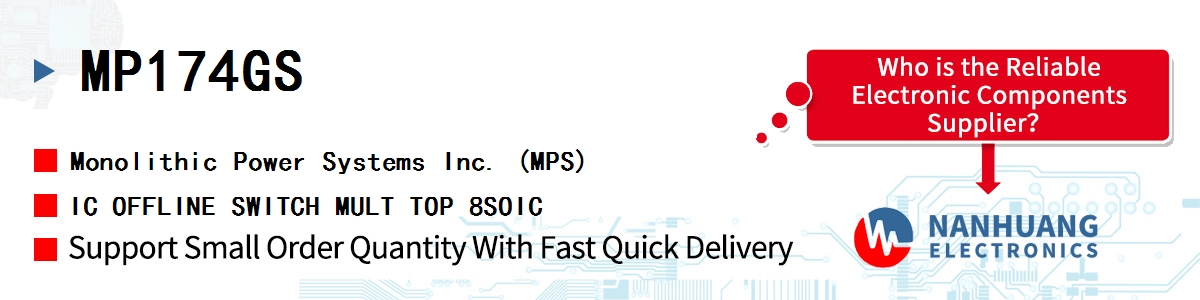 MP174GS MPS IC OFFLINE SWITCH MULT TOP 8SOIC