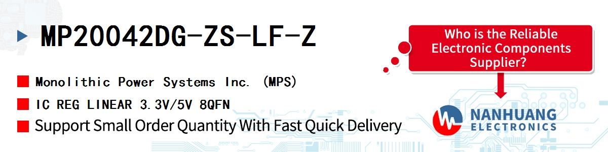 MP20042DG-ZS-LF-Z MPS IC REG LINEAR 3.3V/5V 8QFN