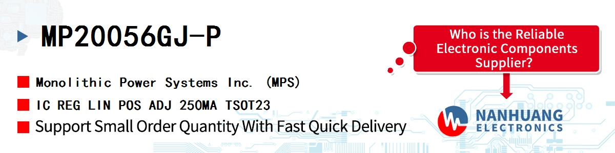 MP20056GJ-P MPS IC REG LIN POS ADJ 250MA TSOT23