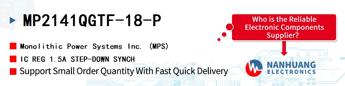 MP2141QGTF-18-P MPS IC REG 1.5A STEP-DOWN SYNCH