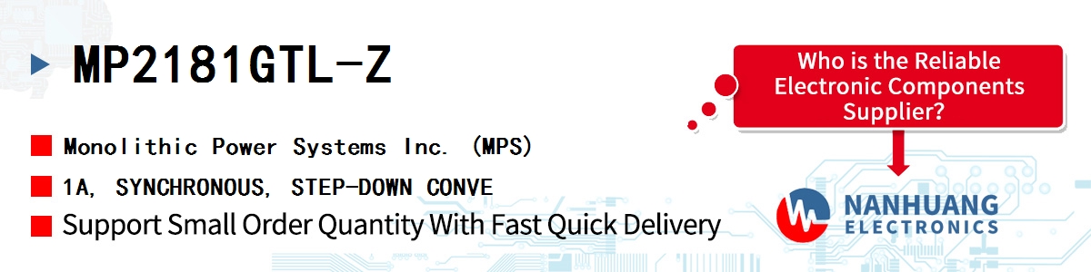 MP2181GTL-Z MPS 1A, SYNCHRONOUS, STEP-DOWN CONVE