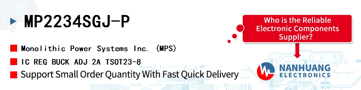 MP2234SGJ-P MPS IC REG BUCK ADJ 2A TSOT23-8