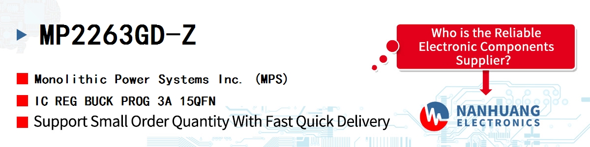MP2263GD-Z MPS IC REG BUCK PROG 3A 15QFN