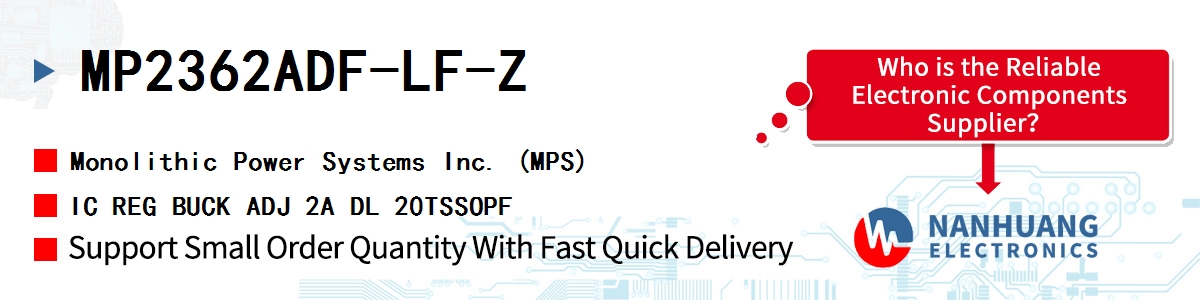 MP2362ADF-LF-Z MPS IC REG BUCK ADJ 2A DL 20TSSOPF