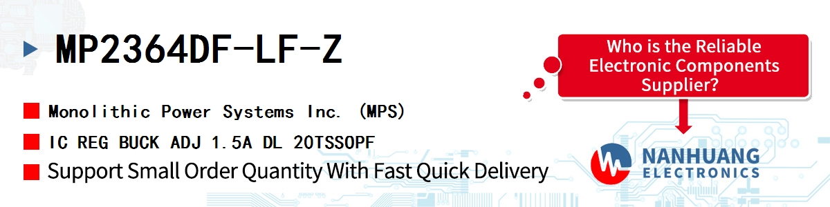 MP2364DF-LF-Z MPS IC REG BUCK ADJ 1.5A DL 20TSSOPF