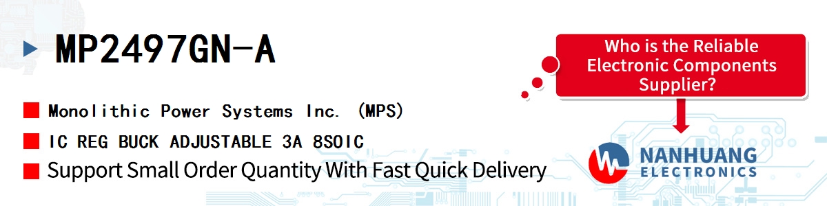 MP2497GN-A MPS IC REG BUCK ADJUSTABLE 3A 8SOIC