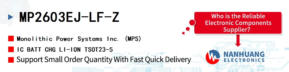 MP2603EJ-LF-Z MPS IC BATT CHG LI-ION TSOT23-5