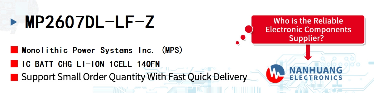 MP2607DL-LF-Z MPS IC BATT CHG LI-ION 1CELL 14QFN