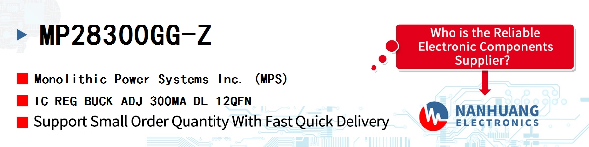 MP28300GG-Z MPS IC REG BUCK ADJ 300MA DL 12QFN