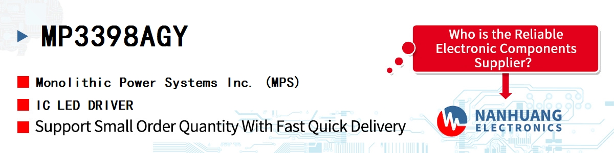 MP3398AGY MPS IC LED DRIVER