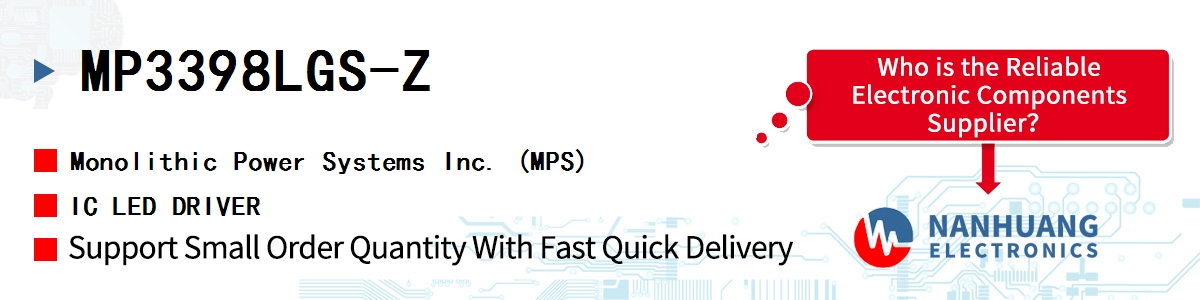 MP3398LGS-Z MPS IC LED DRIVER