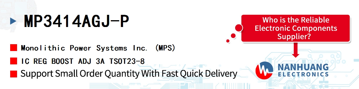 MP3414AGJ-P MPS IC REG BOOST ADJ 3A TSOT23-8