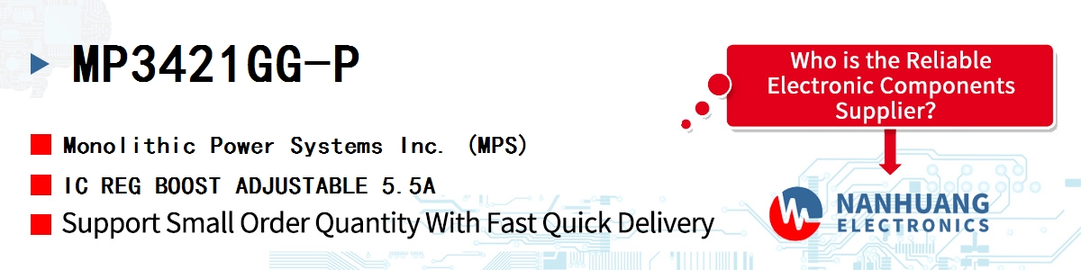 MP3421GG-P MPS IC REG BOOST ADJUSTABLE 5.5A