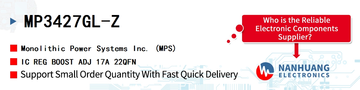 MP3427GL-Z MPS IC REG BOOST ADJ 17A 22QFN