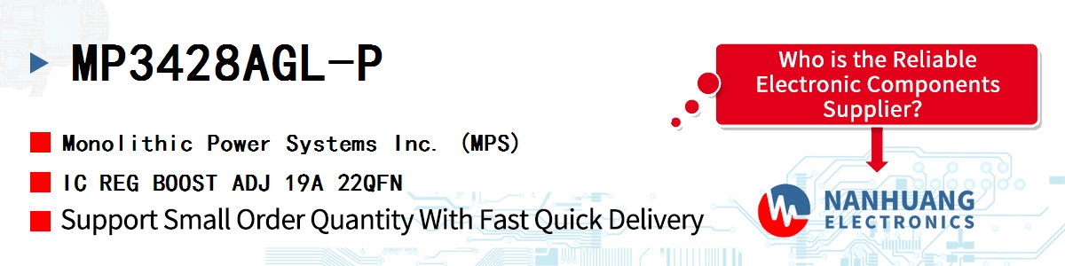 MP3428AGL-P MPS IC REG BOOST ADJ 19A 22QFN