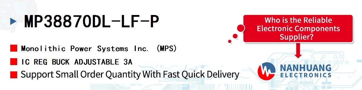 MP38870DL-LF-P MPS IC REG BUCK ADJUSTABLE 3A