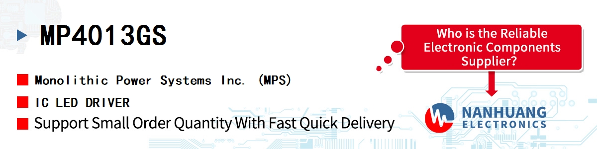 MP4013GS MPS IC LED DRIVER