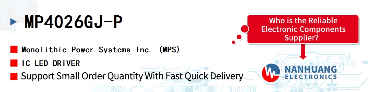 MP4026GJ-P MPS IC LED DRIVER