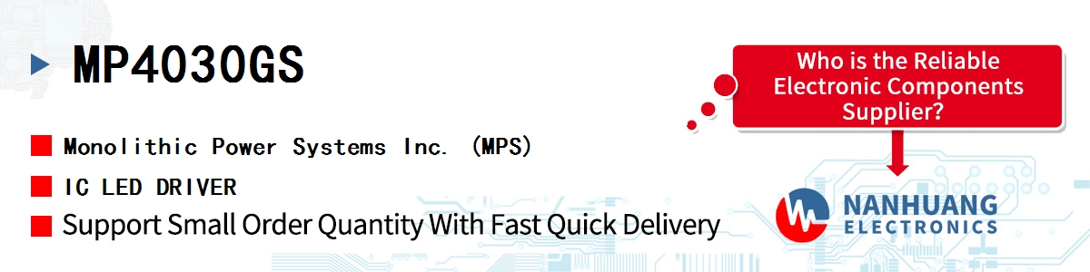 MP4030GS MPS IC LED DRIVER