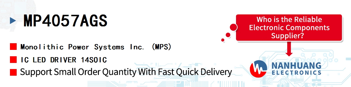 MP4057AGS MPS IC LED DRIVER 14SOIC