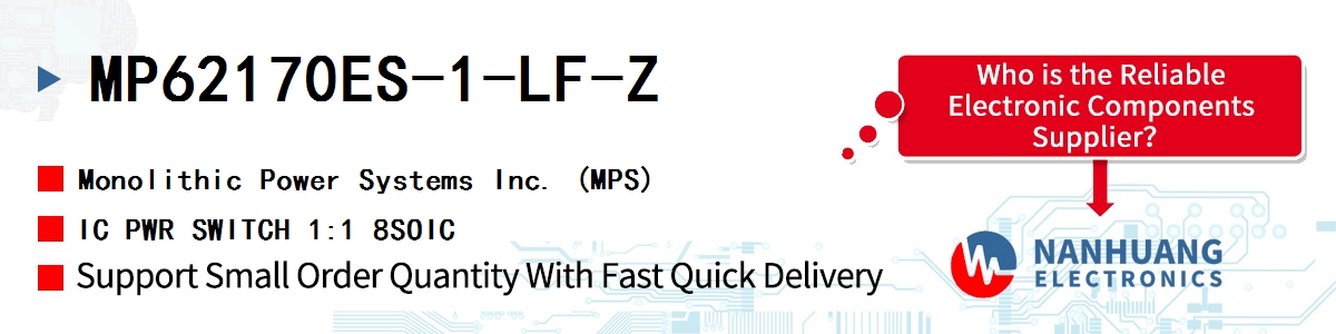 MP62170ES-1-LF-Z MPS IC PWR SWITCH 1:1 8SOIC