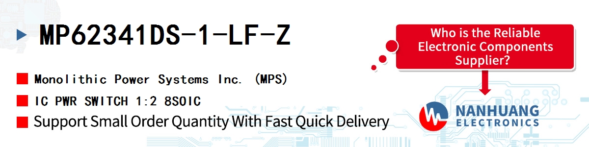 MP62341DS-1-LF-Z MPS IC PWR SWITCH 1:2 8SOIC