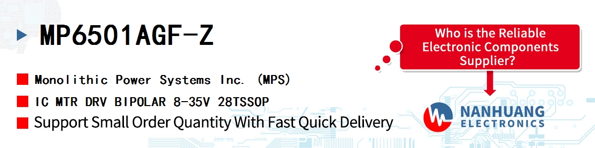 MP6501AGF-Z MPS IC MTR DRV BIPOLAR 8-35V 28TSSOP