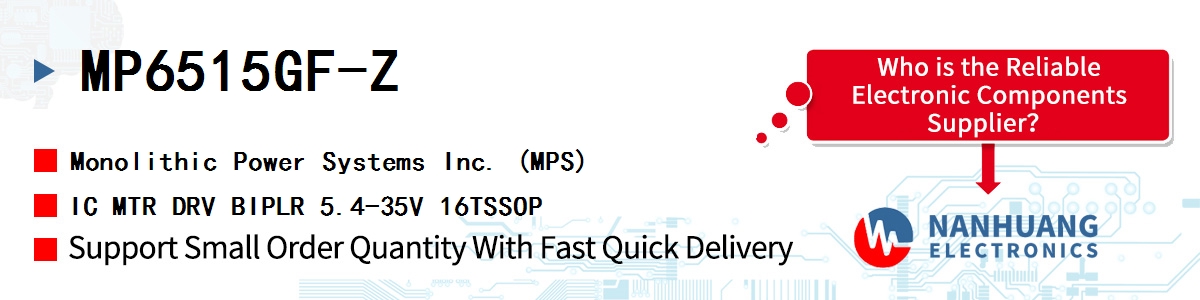 MP6515GF-Z MPS IC MTR DRV BIPLR 5.4-35V 16TSSOP