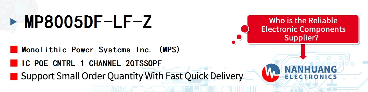 MP8005DF-LF-Z MPS IC POE CNTRL 1 CHANNEL 20TSSOPF
