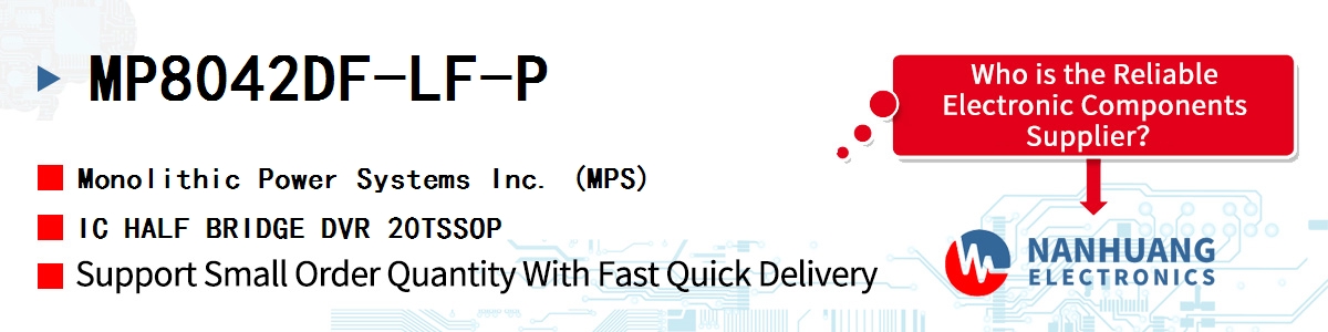MP8042DF-LF-P MPS IC HALF BRIDGE DVR 20TSSOP