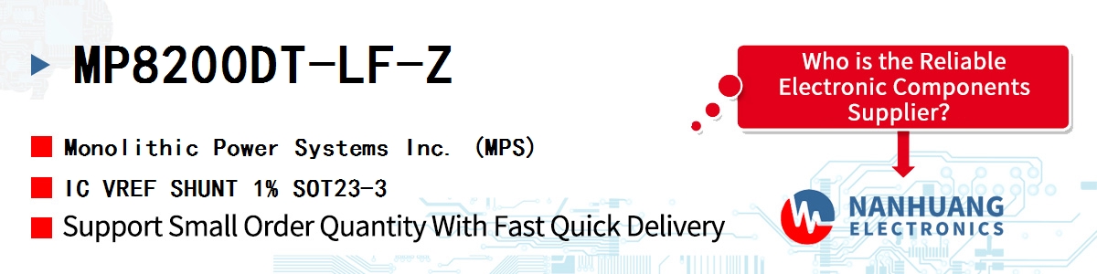 MP8200DT-LF-Z MPS IC VREF SHUNT 1% SOT23-3