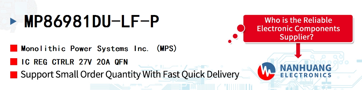 MP86981DU-LF-P MPS IC REG CTRLR 27V 20A QFN