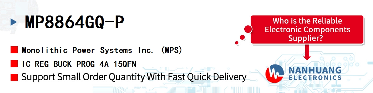 MP8864GQ-P MPS IC REG BUCK PROG 4A 15QFN