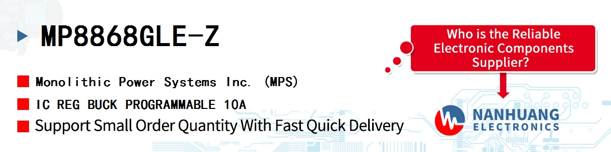 MP8868GLE-Z MPS IC REG BUCK PROGRAMMABLE 10A