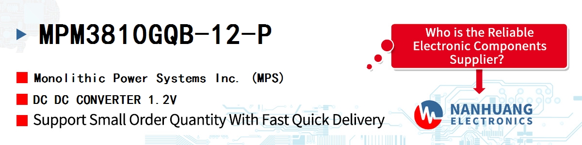 MPM3810GQB-12-P MPS DC DC CONVERTER 1.2V
