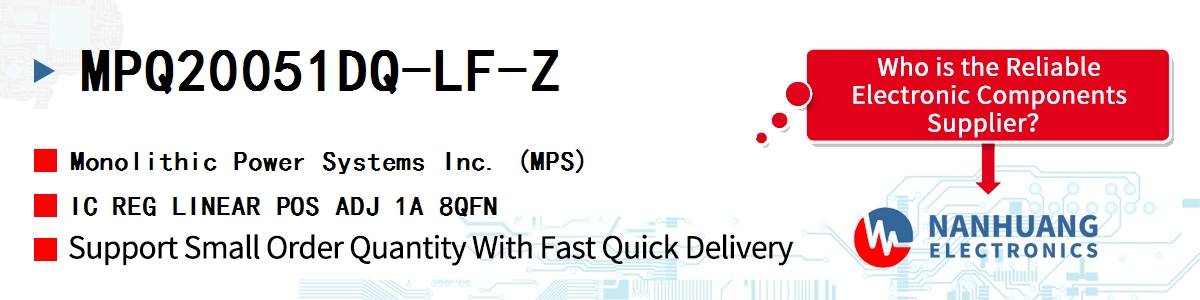 MPQ20051DQ-LF-Z MPS IC REG LINEAR POS ADJ 1A 8QFN